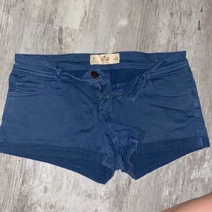 Blue hollister size 11 shorts low rise!